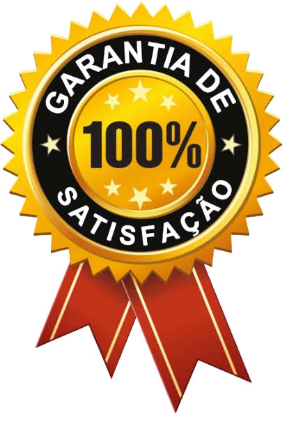 Selo de garantia de 100% de satisfação